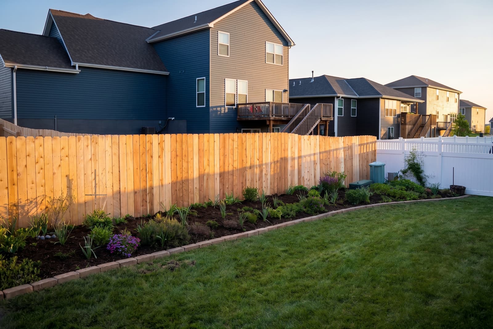 Fence installation by Lucky Landscapes in Lincoln, NE